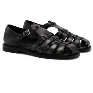 Free People Willow Fisherman Sandals in Black NWT Size 8.5